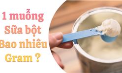 1 muỗng sữa bột bao nhiêu gam