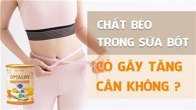 Chất béo trong sữa bột có gây tăng cân không?